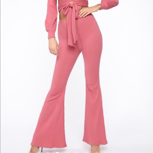 Flare Leg Pant mauve pink - Picture 2 of 8